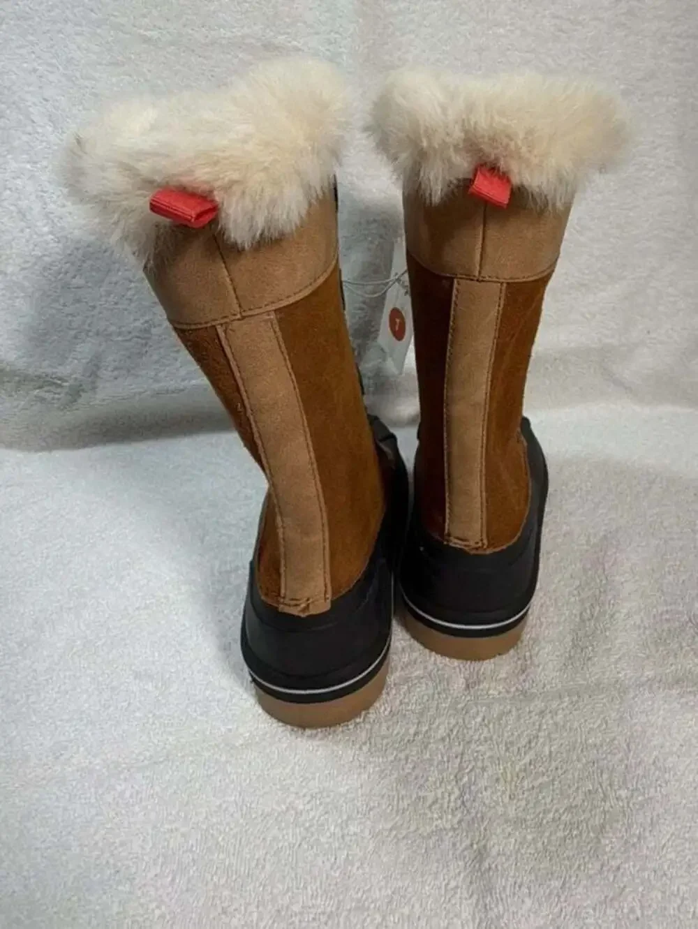 Cat & Jack Constance Girls' Faux Fur Winter Snow Boots